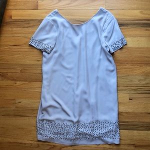 Madewell silk embellished shift dress
